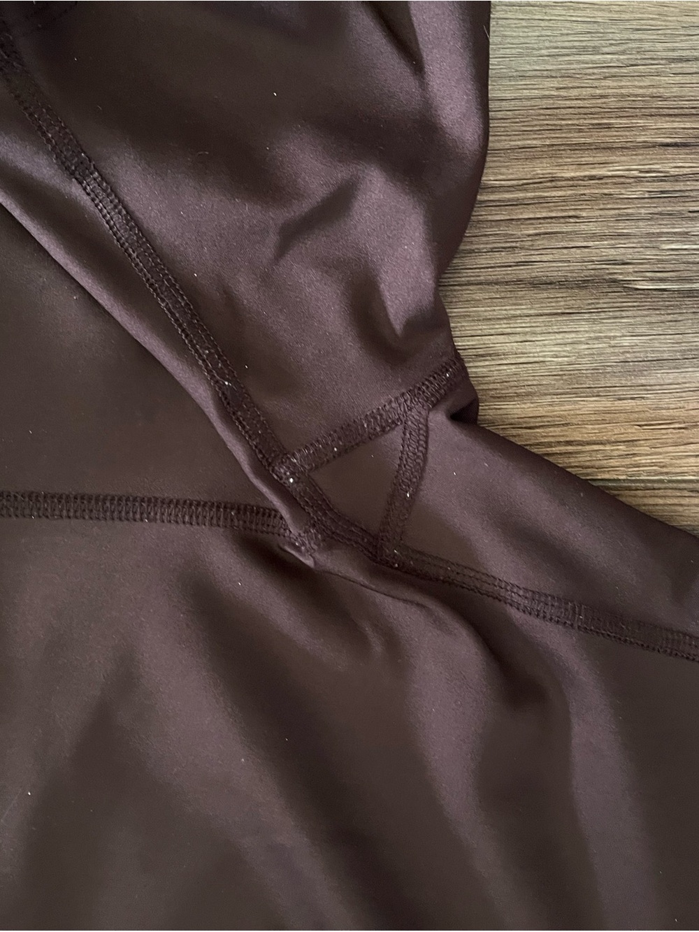 Peloton Women's High-Waist Bike Shorts - Burgundy with Pink Logo - Picture 3 of 4
